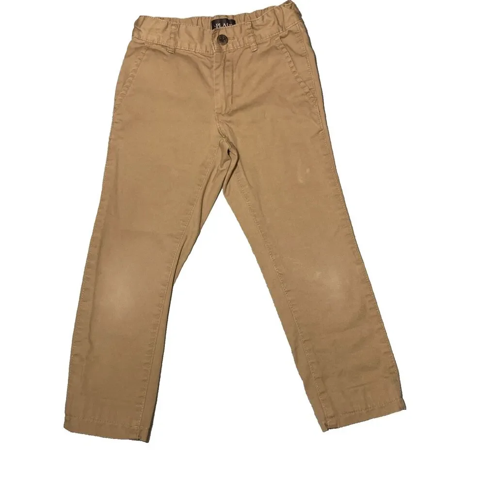 Boys Size 7S Children’s Place Uniform Stretch Pull on Chino Pants